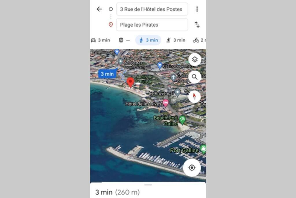 4 Couchages Climatise Direct Plage Wifi Parking Антиб Экстерьер фото